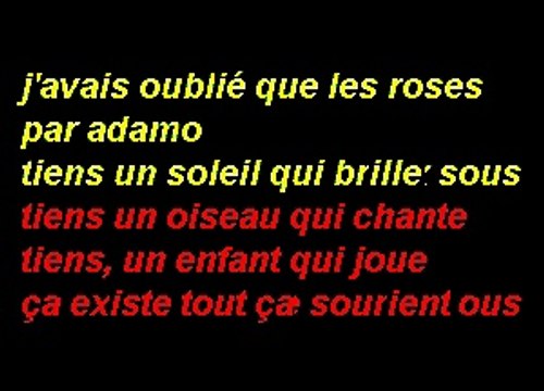 Adamo - J'avais Oublié Que Les Roses Sont Roses