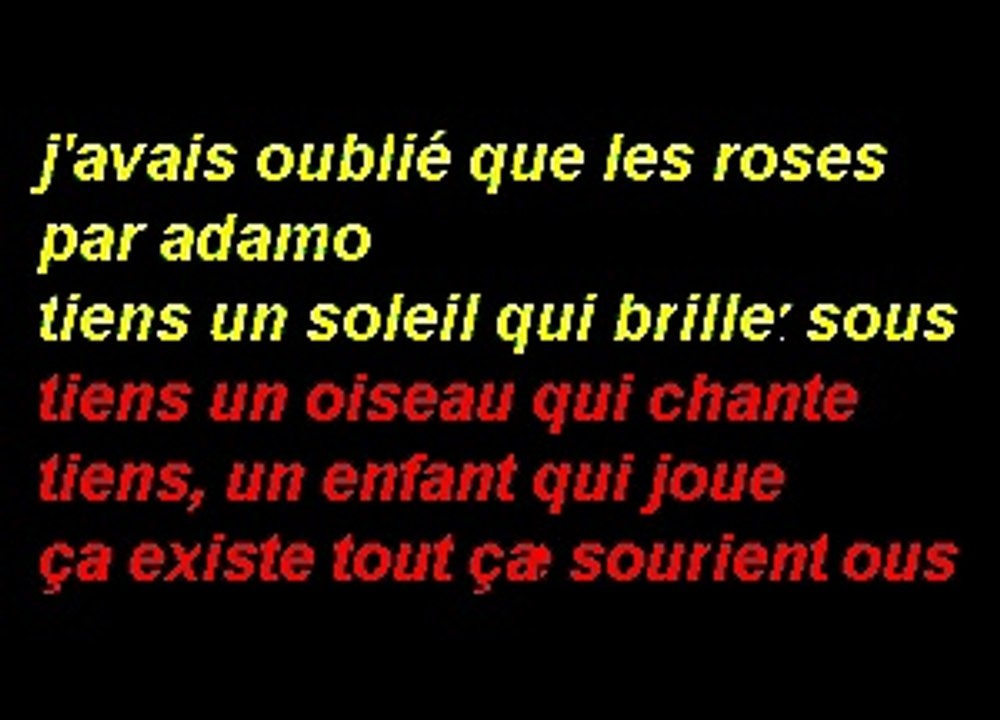 Adamo - J'avais Oublié Que Les Roses Sont Roses