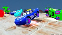 Disney Pixar Cars★hulk★★Cars 2 Lightning McQueen Nursery Rhymes (Songs For Children with action )