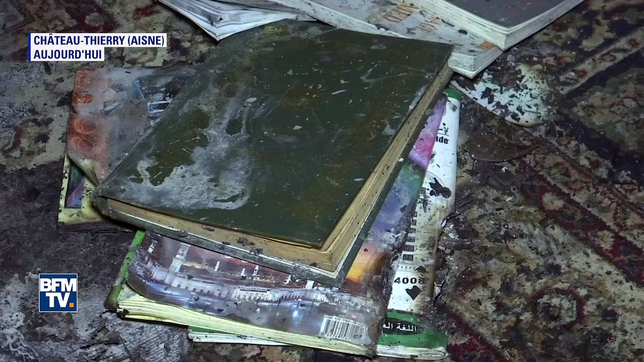 Aisne: les images de la salle de prière musulmane incendiée