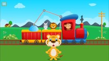 Animals Zoo Train | Teaching Animals Video for Children | Learning Zoo Animals Names | Animals Fun