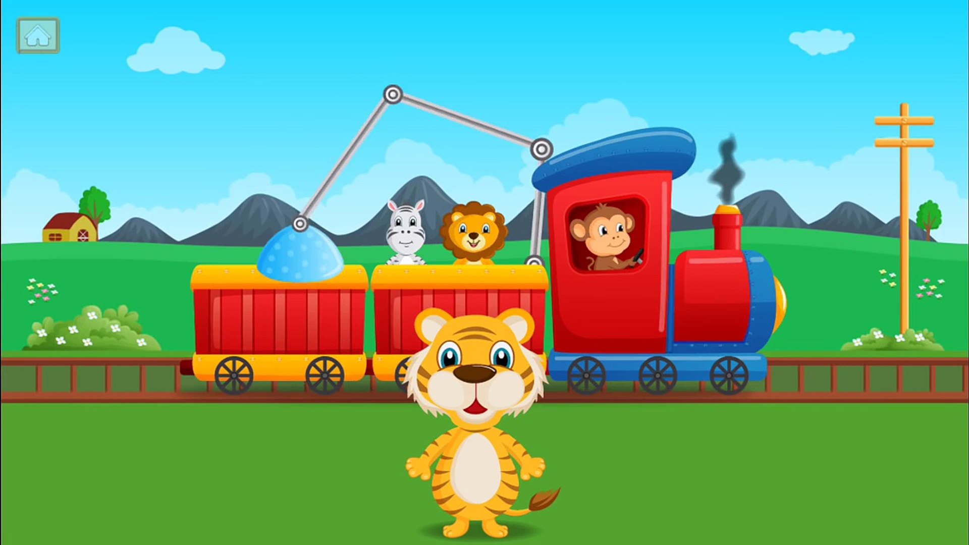 ⁣Animals Zoo Train | Teaching Animals Video for Children | Learning Zoo Animals Names | Animals Fun