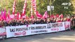 Marchan sindicatos españoles para demandar mejoras laborales