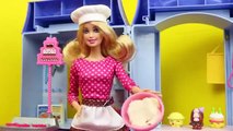 Barbie Spiderman Frozen Elsa and Mermaid Romie Take Bake Chef Class DisneyCarToys