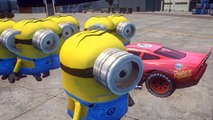 Los Minions con Rayo McQueen Disney Cars 2 Pixar 3D