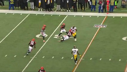 Antonio Brown picks up 13-yards on reception