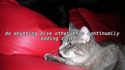 Having Content Is Not Enough