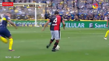 GOL DE LEGUIZAMON  - Boca Juniors vs Colón SF  1-1  Primera División  18-12-2016 (HD)