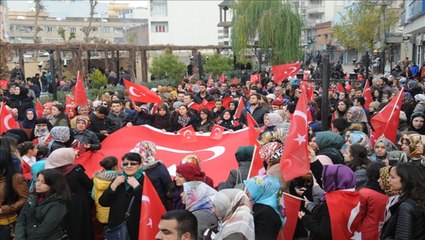 Cizre teröre karşı 'tek ses tek yürek' oldu
