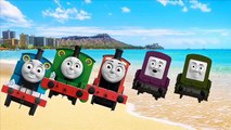 Finger Family | Thomas and Friends Surprise On The Beach Animation Daddy Finger
