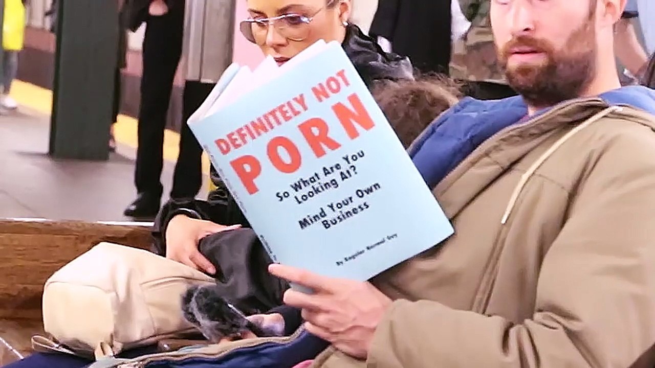 Taking Fake Book Covers on the Subway