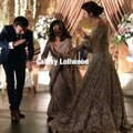 Bushra Ansari dances with the newly weds at the #UrwaFarhan wedding reception in Lahore
