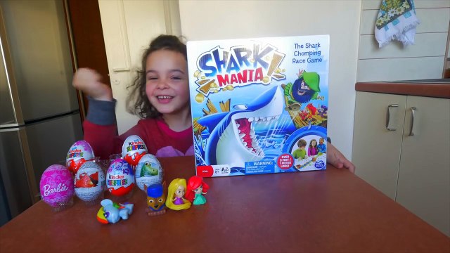 Shark Mania Race Game for Kids with Kinder Surprise, Pirates and Paw Patrol