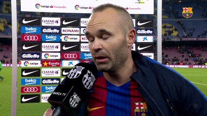 Andrés Iniesta: “Winning the derby is always special”