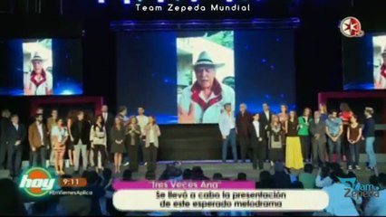 Se llevó a cabo la presentación de Tres Veces Ana con David Zepeda y elenco