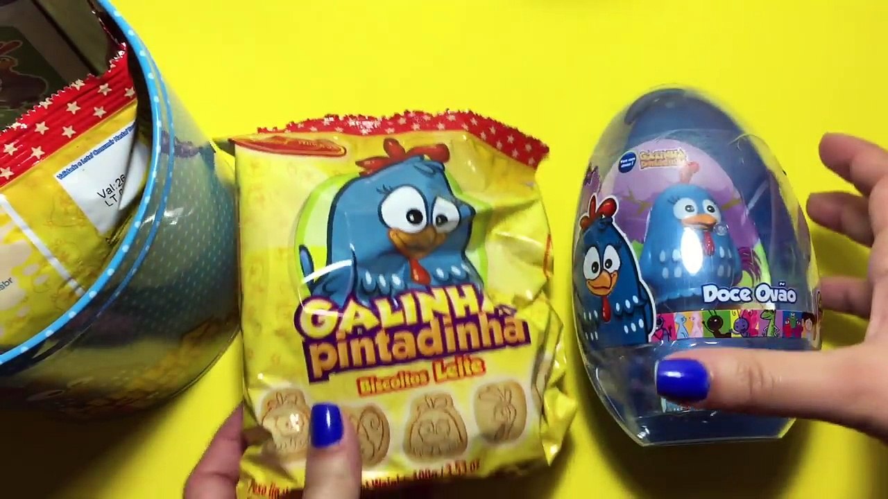 Galinha Pintadinha 2 brinquedos e ovo surpresa