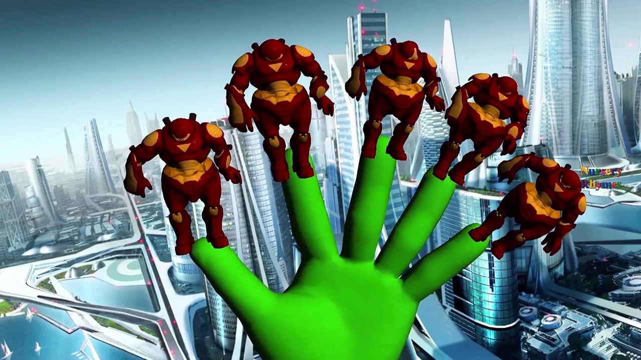 Hulk vs Red Hulk And Hulk Vs HulkBuster Cartoons Singing Finger Family Children Nursery Rhymes