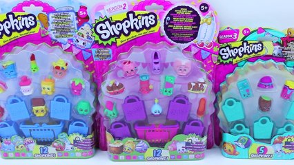 Shopkins Series 1, Season 2 & 3 pack Ultra Rare finds huge opening toys