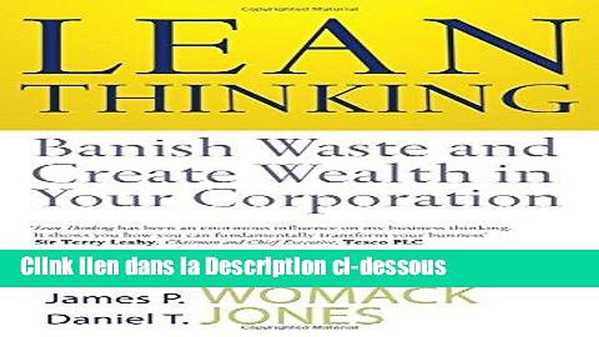 Pdf Lean Thinking Banish Waste And Create Wealth In Your Corporation Lire En Ligne - 
