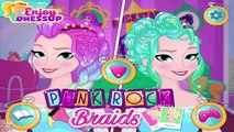 Punk Rock Braids - Disney Frozen Princess Elsa Hair Salon Game for Kids