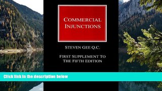 Read Online Steven Gee Gee on Commercial Injunctions: 1st Supplement: (Formerly Mareva Injunctions