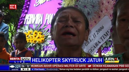 Isak Tangis Iringi Korban Pesawat Polri di NTT