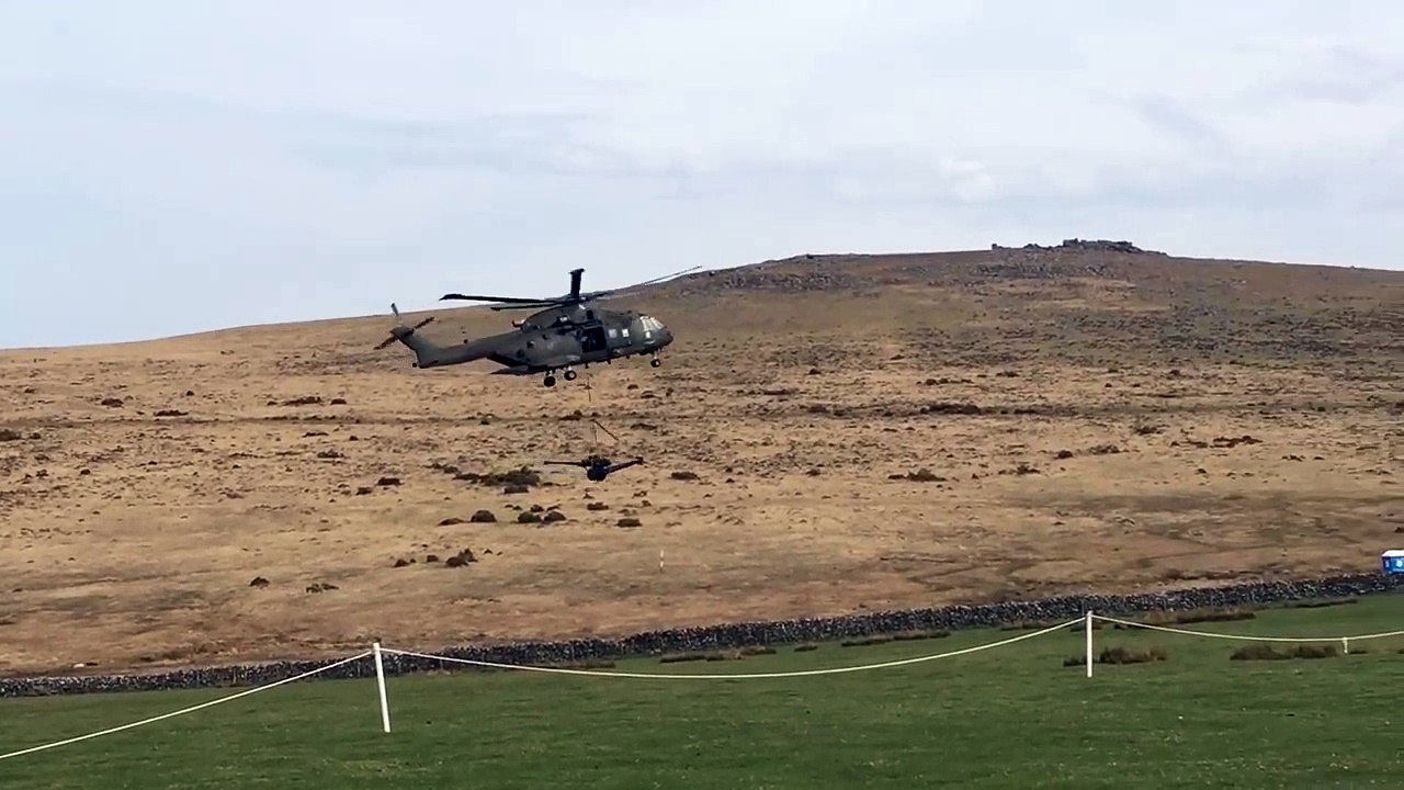 Porta-Potties Blown Away By Helicopter