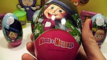 Маша и Медведь Masha i Medved Kinder Surprise Eggs Snoopy Spongebob