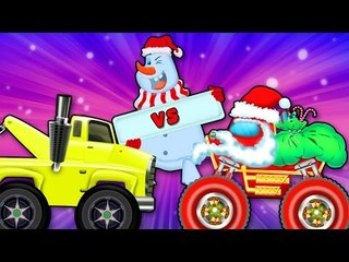 Monster Truck vs Tow truck Monster | Truck Popular Video for Kids Car Race