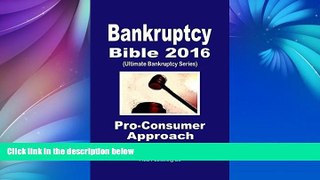 Buy David Walden Bankruptcy Bible 2016: The Only Pro-Consumer/Pro-Active Approach to Filing