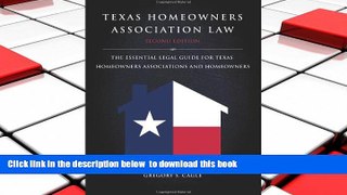 PDF [FREE] DOWNLOAD  Texas Homeowners Association Law, 2nd ed. [DOWNLOAD] ONLINE