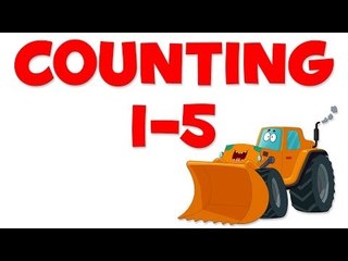 Bulldozers Numbers | Learn numbers from 1 to 5