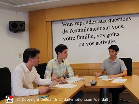 Production orale DELF A1 Tous Publics - passation