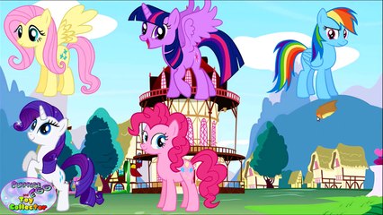 My Little Pony Mane 6 Transforms Rainbow Power Rainbowfied Color Surprise Egg and Toy Collector SETC