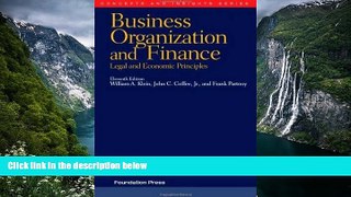 Online William Klein Business Organization and Finance: Legal and Economic Principles, 11th