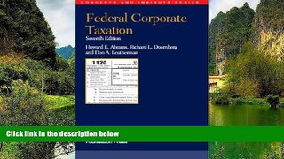 Read Online Howard Abrams Federal Corporate Taxation (Concepts and Insights) Audiobook Download