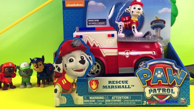 Paw Patrol firetruck Rescue Marshall Kinder Chocolate Surprise Egg Kinder Joy Egg