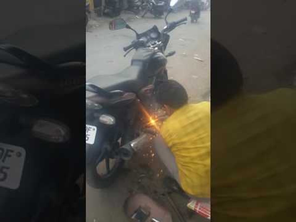 How to Welding of Bike Foot Standing Support