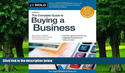 PDF  The Complete Guide to Buying a Business Fred Steingold J.D.  PDF