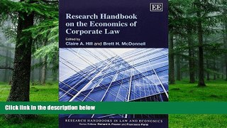 Buy  Research Handbook on the Economics of Corporate Law (Research Handbooks in Law and Economics