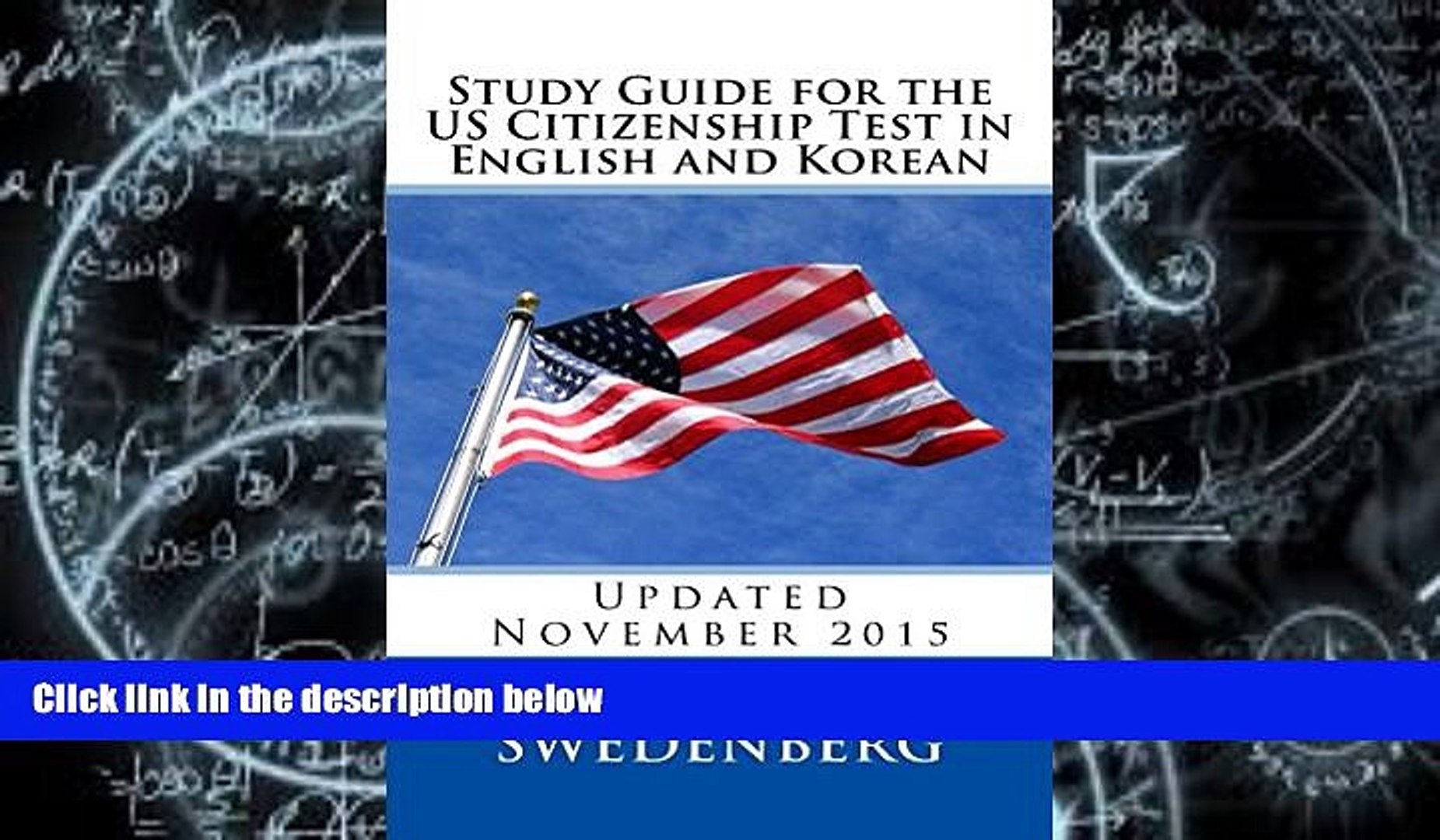 Best Price Study Guide for the US Citizenship Test in English and Korean: Updated November 2015