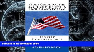 Best Price Study Guide for the US Citizenship Test in English and Korean: Updated November 2015