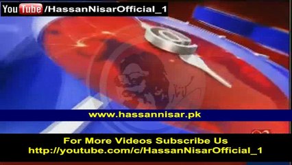 Hassan Nisar in 92 HD TV on 31 Oct 2016 Part-1