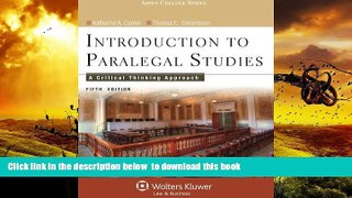 PDF [FREE] DOWNLOAD  Introduction to Paralegal Studies: A Critical Thinking Approach, Fifth