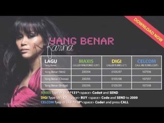 Yang Benar - Farina (Promo With Lyrics)