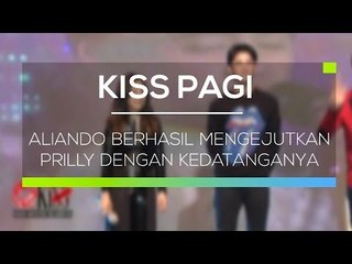 Aliando Berhasil Mengejutkan Prilly dengan Kedatanganya - Kiss Pagi