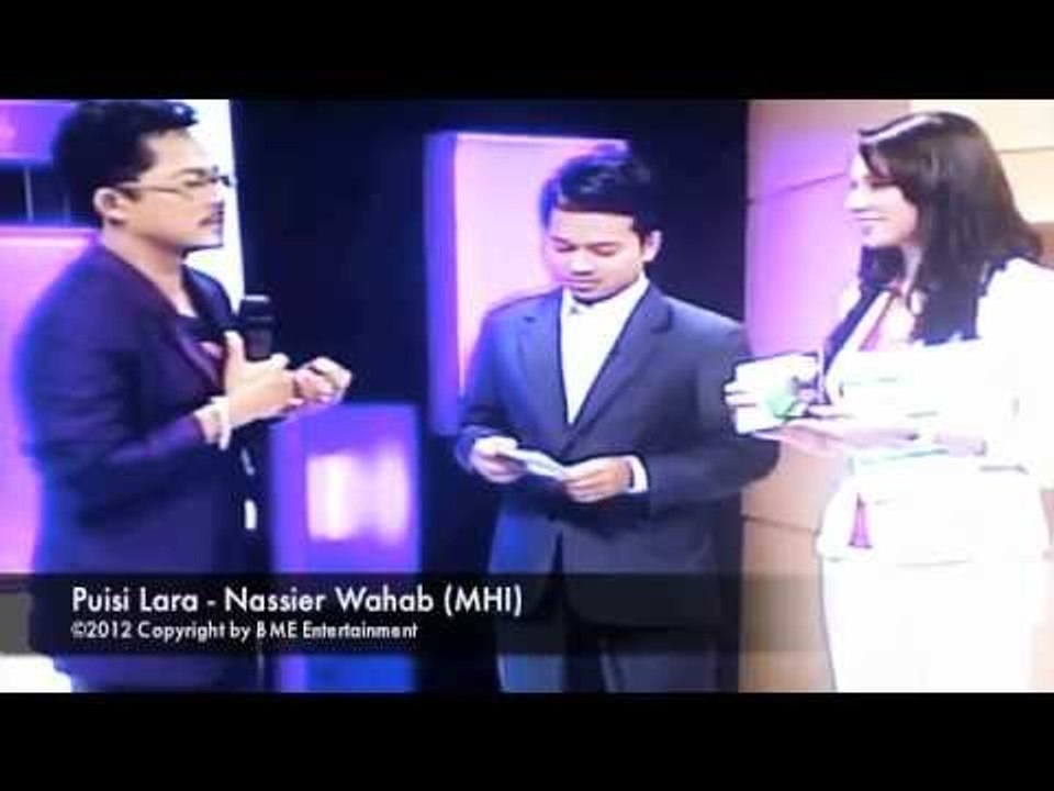 Nassier Wahab Sing Puisi Lara at MHI TV3 (23 April 2012)