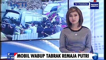 Mobil Wakil Bupati Lampung Utara Tabrak Remaja Putri