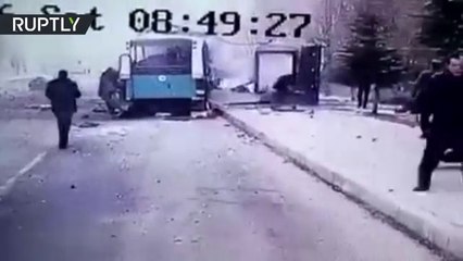 Turkish bus bomb explosion caught on video (GRAPHIC)
