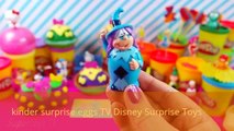 New Kinder Surprise Eggs Disney Frozen Surprise Toys Play doh Toys collector